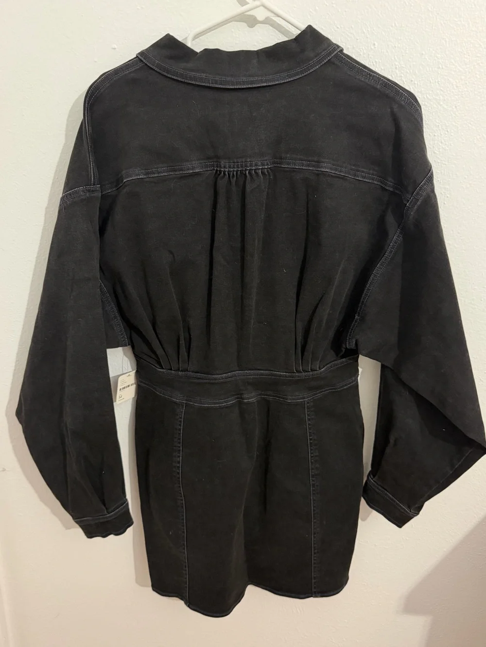 Free People Black Denim Dress